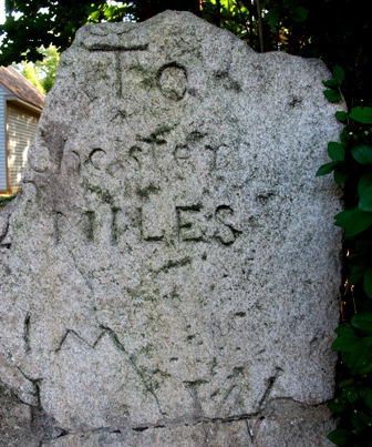 Providence Road Mile Marker From 1763-64 Road Survey